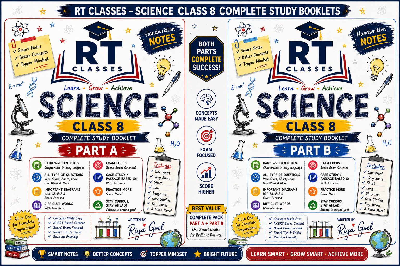 ⭐ CLASS 8 SCIENCE – COMPLETE COURSE COMBO